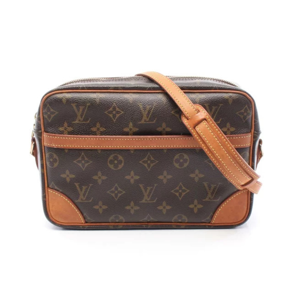 Louis Vuitton Trocadero Monogram Shoulder Bag Canvas Leather Brown